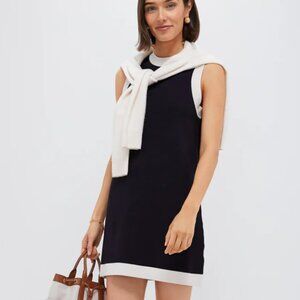 Tuckernuck Navy and White Trim Knit Marie Dress NWT